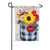 Fall Check Mason Jar Linen Double Sided Garden Flag