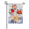 Evergreen Copper Bottles and Pumpkins Linen Garden Flag