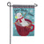 Marshmallow Snowman Linen Garden Flag