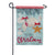 Seashell Ornaments Linen Garden Flag