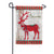Tis the Season Reindeer Linen Double Sided Garden Flag