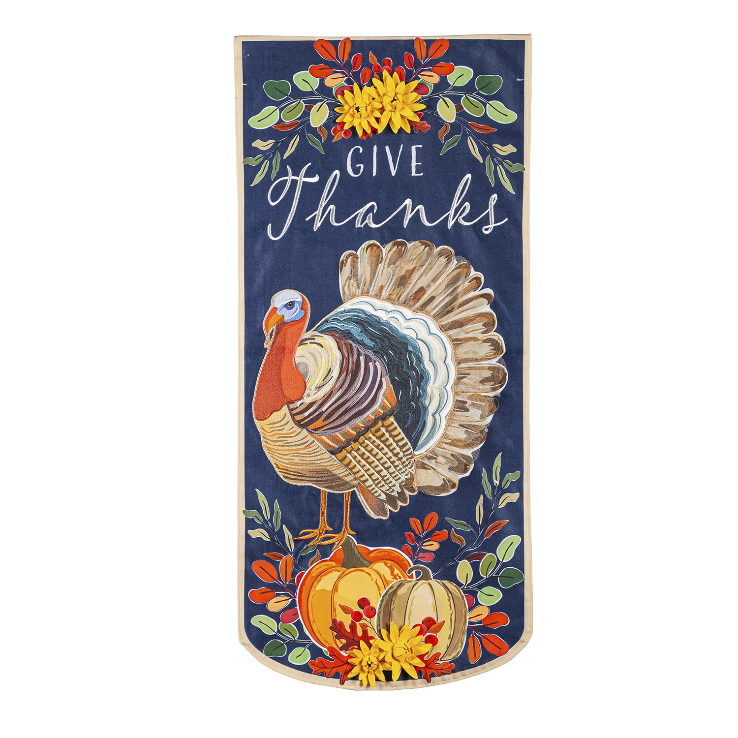 Give Thanks Turkey Everlasting Impressions Textile Decor