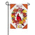 Hello Fall Cardinal Wreath Linen Garden Flag
