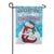 Dreaming of a White Christmas Linen Garden Flag