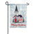 Winter Church Linen Garden Flag