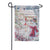 Cottage in the Snow Lustre Garden Flag