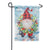 Gnome with a Christmas Wreath Double Sided Garden Flag