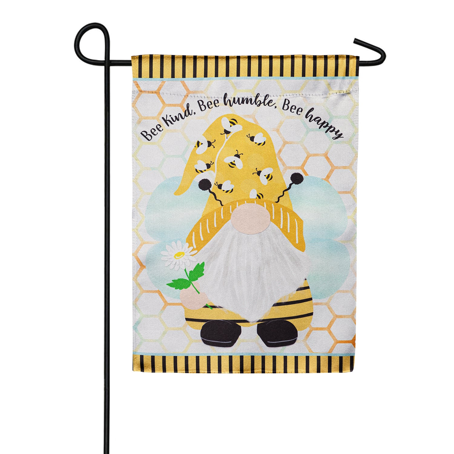 Bee Humble Bee Gnome Lustre Garden Flag