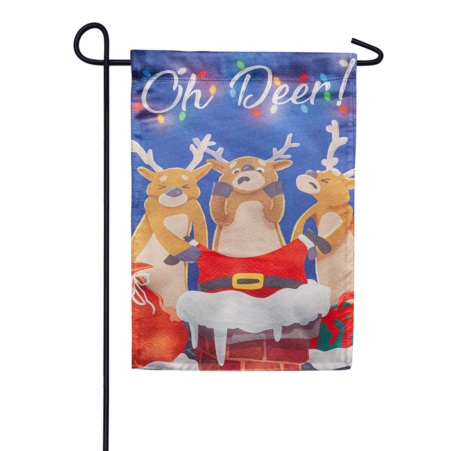 Evergreen Oh Deer Lustre Garden Flag