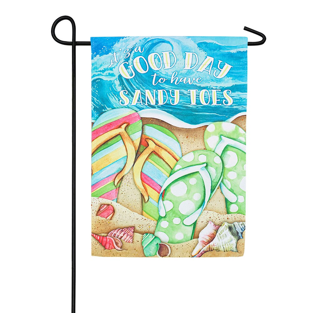 Sandy Toes Garden Flag