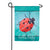 Hello Ladybug Double Sided Suede Garden Flag