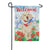 Dog with Patrotic Bandana Suede Double Sided Garden Flag