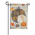 Patterned Pumpkins and Leaves Double Sided Garden Flag
