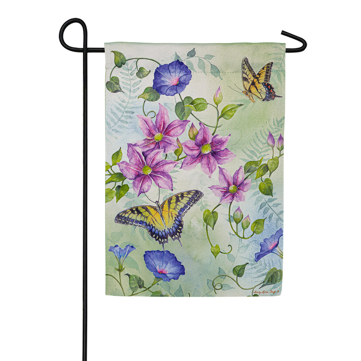 Evergreen Trailing Vines Garden Flag