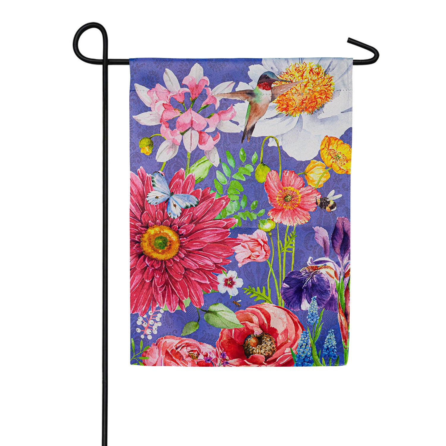 Evergreen English Garden Florals Garden Flag