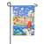 Gnome Beach Day Suede Double Sided Garden Flag