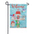 Welcome Birdhouse Suede Double Sided Garden Flag