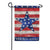 Patriotic Stripe And Star Welcome Double Sided Garden Flag