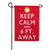 Keep Calm Double Sided Garden Flag