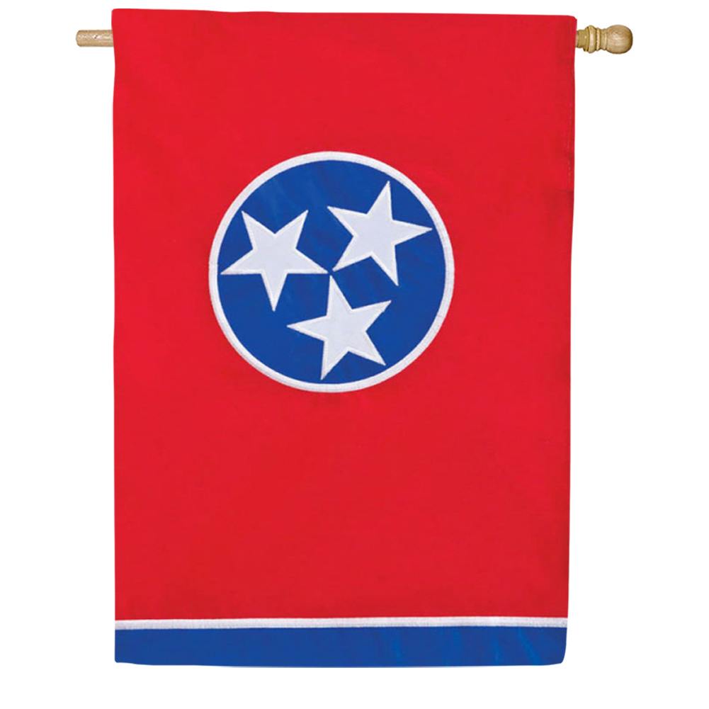 Tennessee State Double Appliqued House Flag