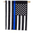 Thin Blue Line Applique House Flag