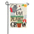 Live Plant Grow Applique Garden Flag