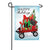 Holiday Red Wagon Applique Garden Flag
