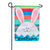 Easter Egg Bunny Applique Garden Flag