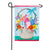 Evergreen Easter Basket Double Appliqued Garden Flag