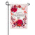 Floral Happy Valentine's Day Double Appliqued Garden Flag