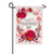 Floral Happy Valentine's Day Double Appliqued Garden Flag