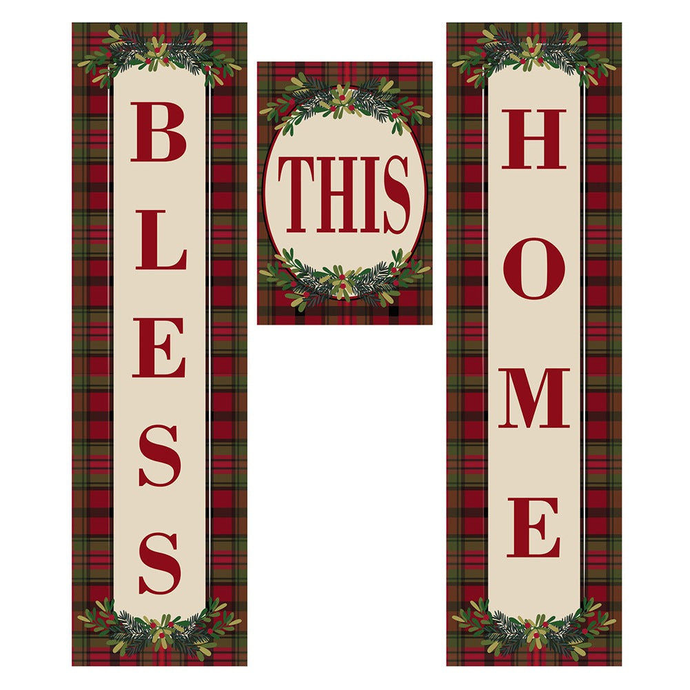 Christmas Blessings Holiday Door Banner Kits