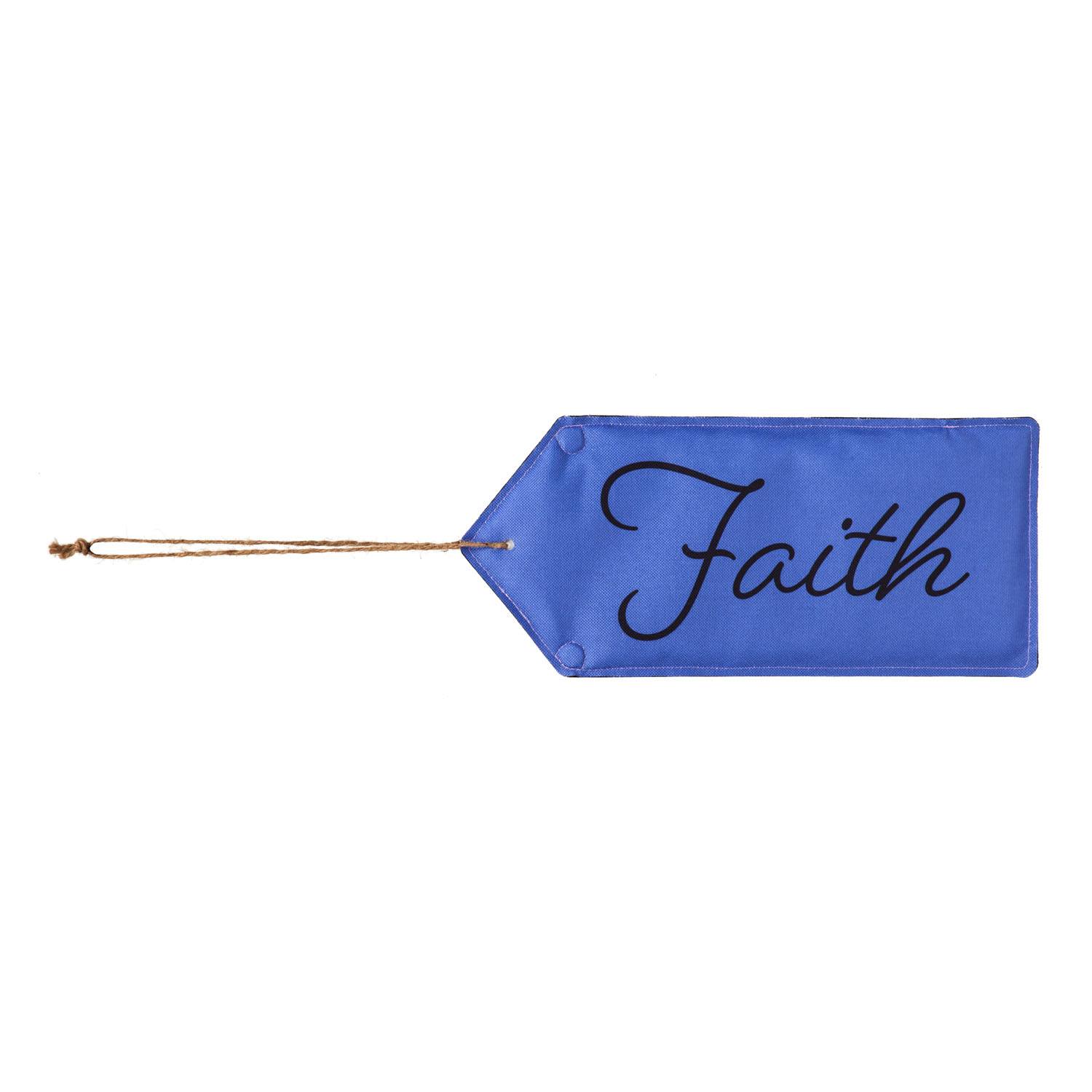 Evergreen Perfectly Paired Door Tag - Faith