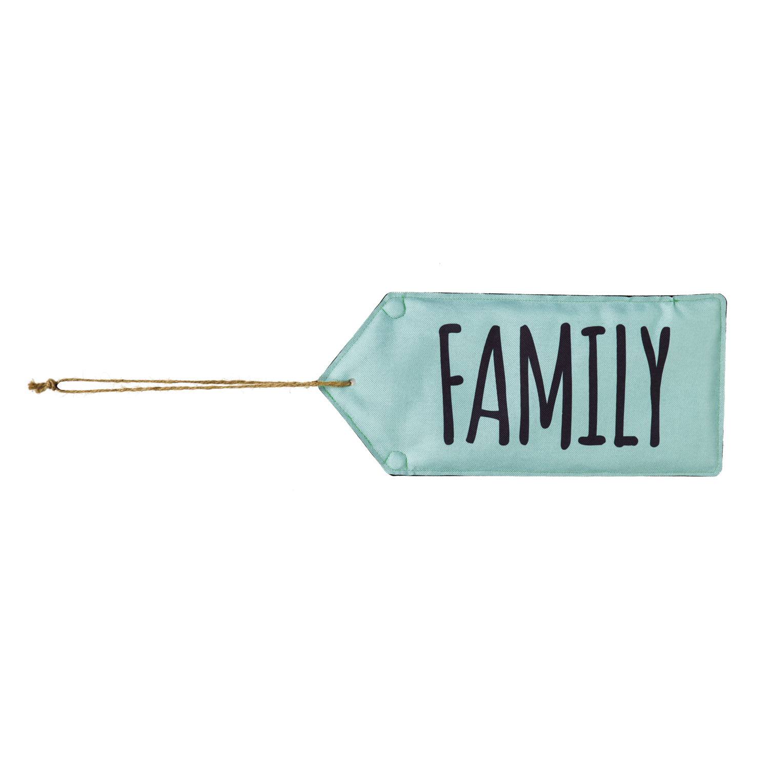 Evergreen Perfectly Paired Door Tag - Family