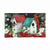 Poinsettia Birdhouse Doormat