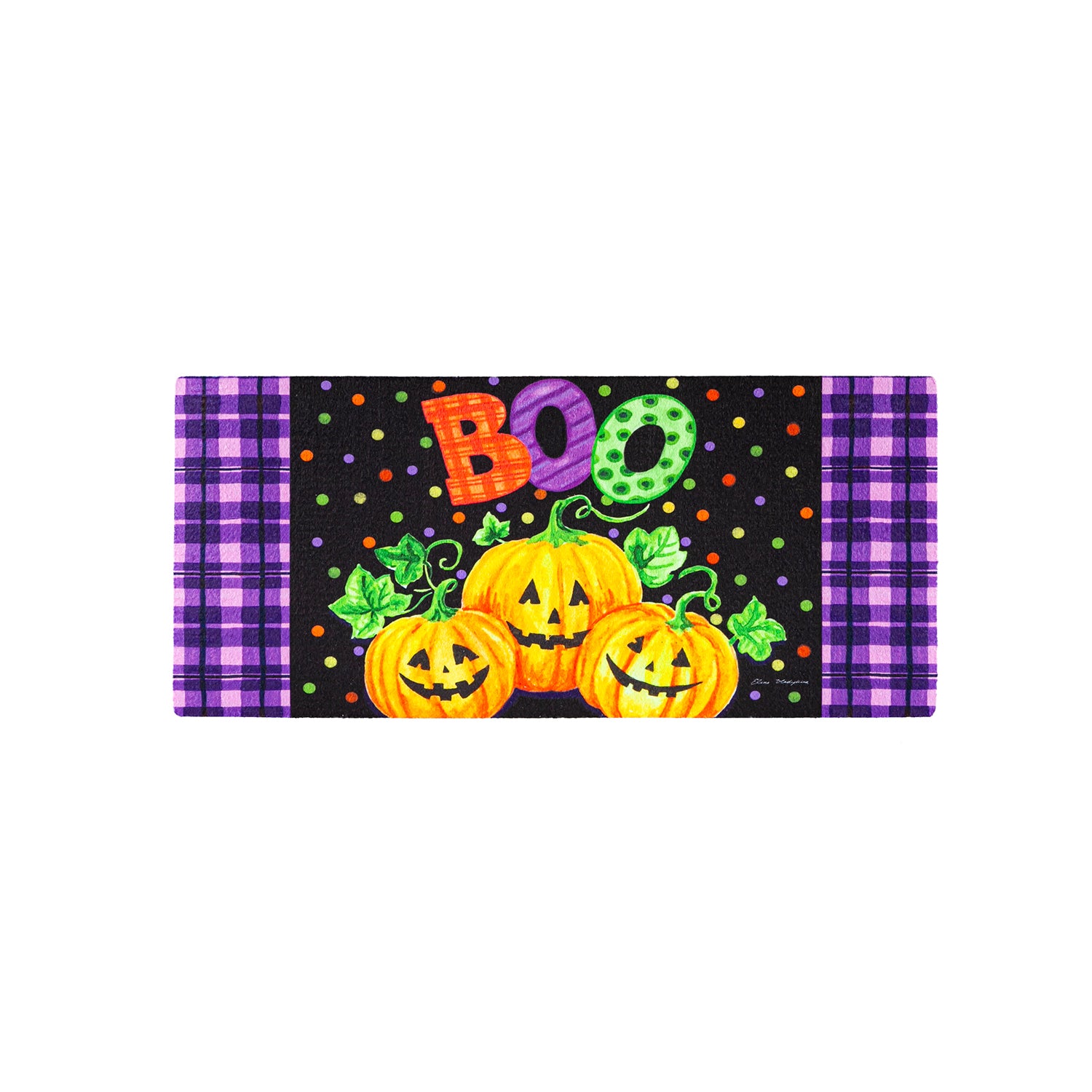 Boo Jack-o-Lantern Sassafras Switch Mat