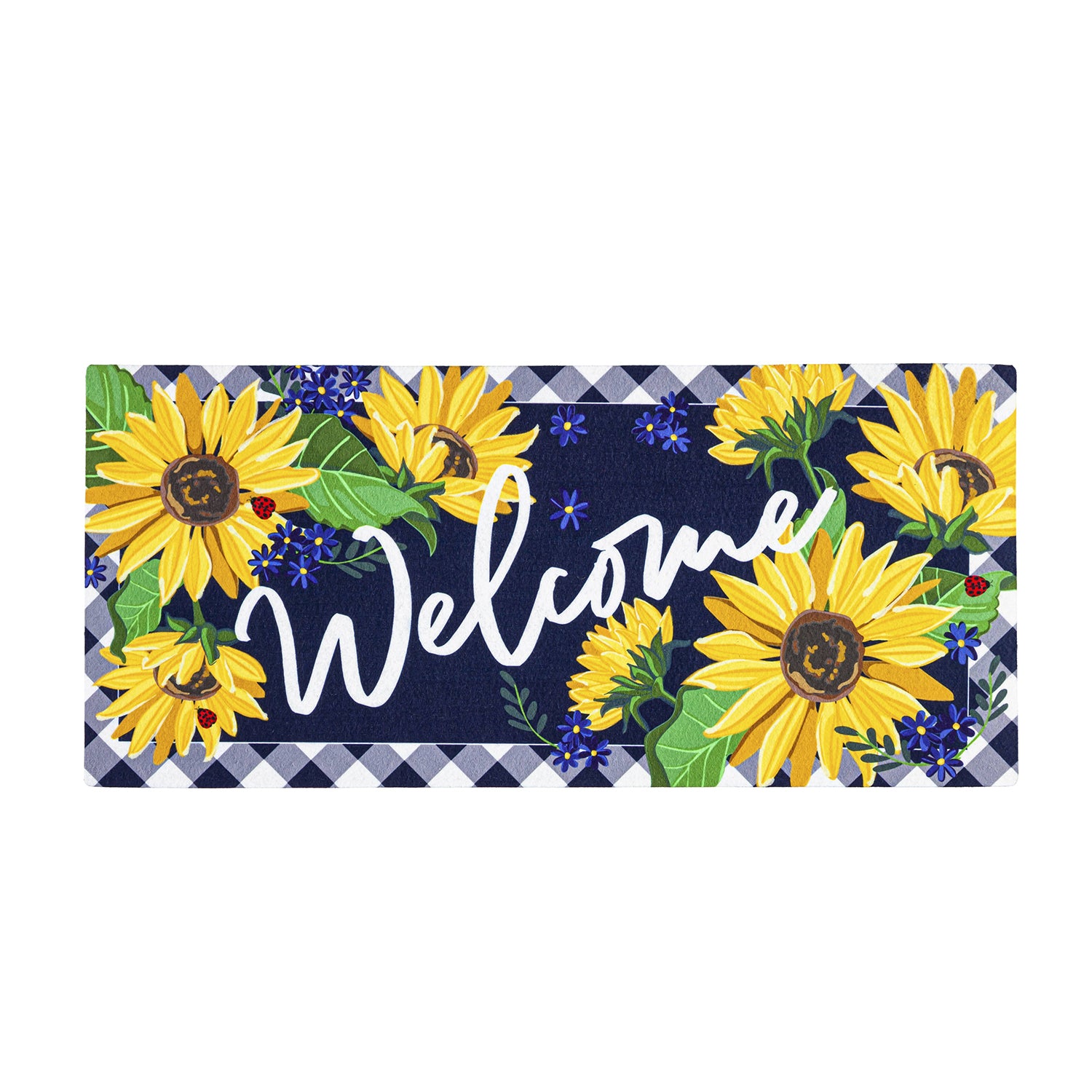 Evergreen Sunflower Welcome Sassafras Switch Mat