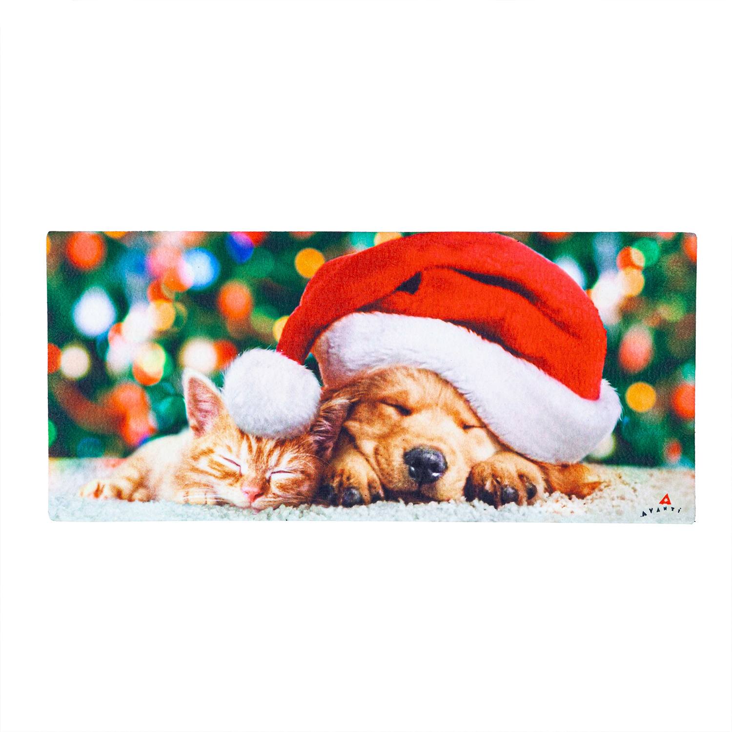 Evergreen Santa Puppy and Kitten Sassafras Switch Mat