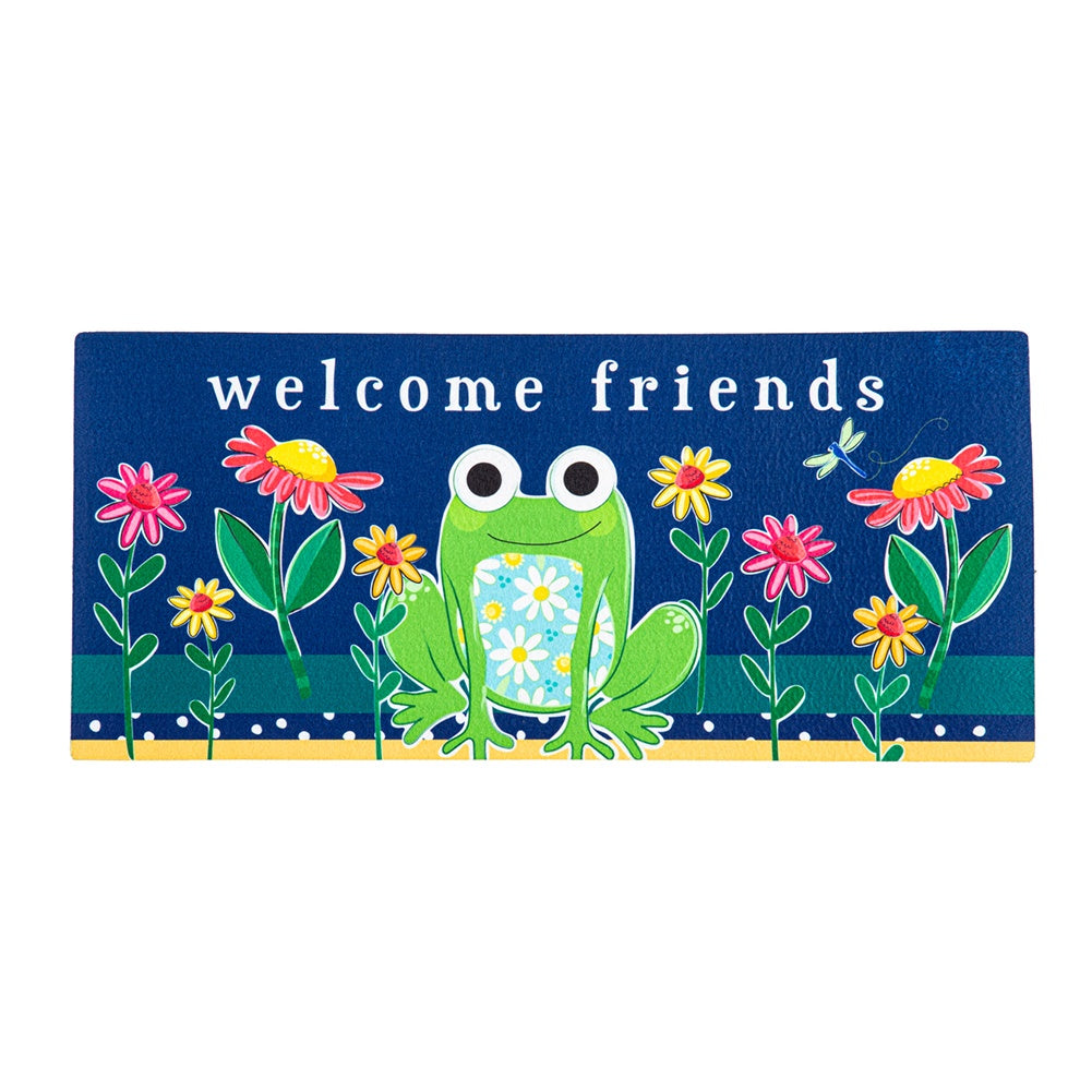 Evergreen Welcome Friends Frog Sassafras Switch Mat