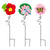 Flowers and Friends Fabric Stakes (3/Pack)