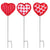 Love Grows Forever Fabric Stakes (3/pack)