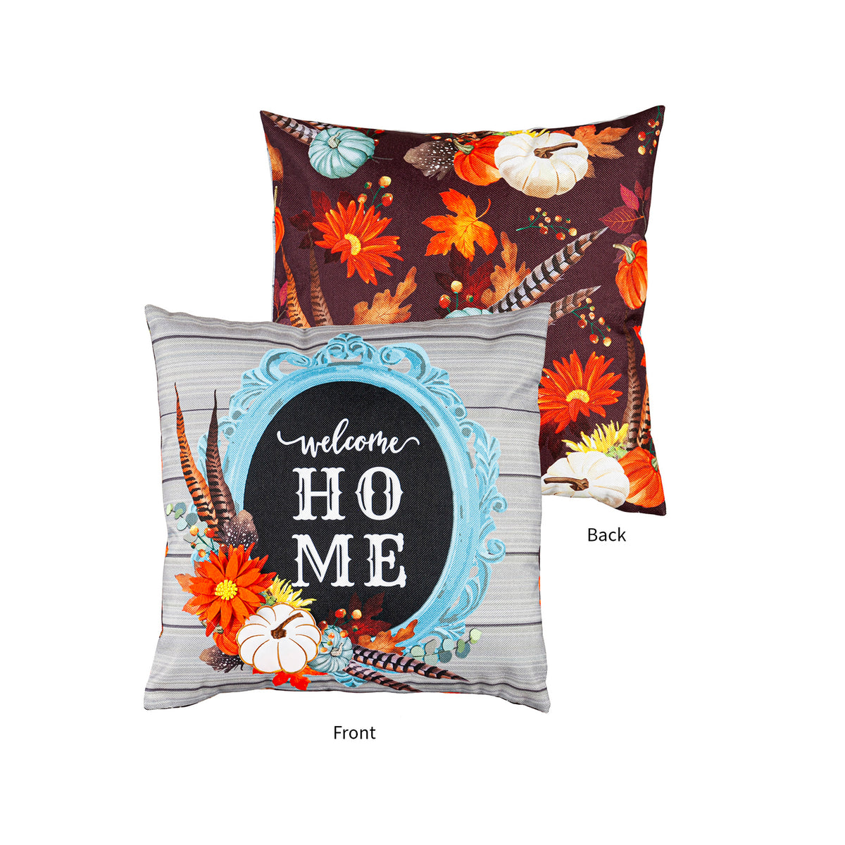 Evergreen Welcome Home Frame Pillow Cover