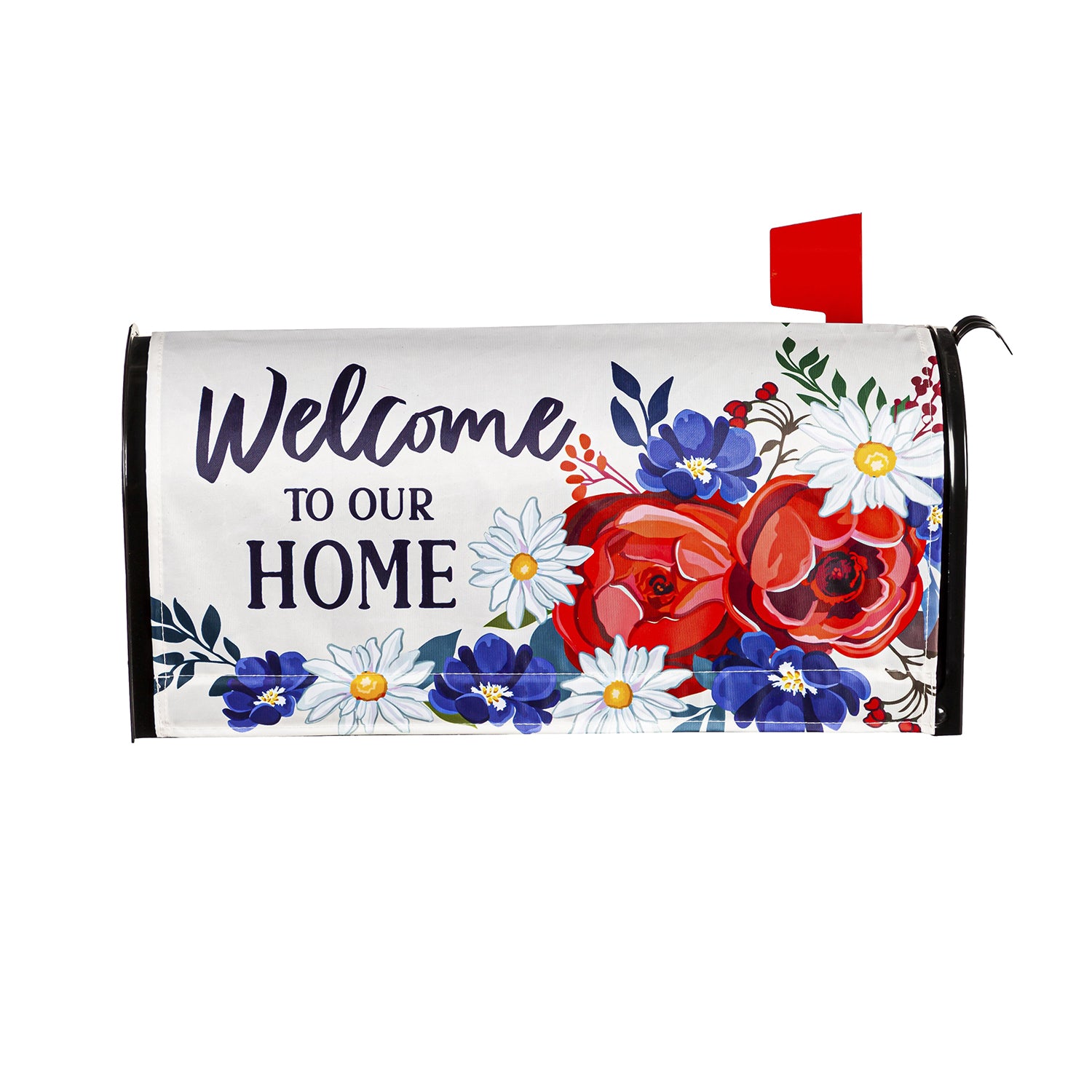 Patriotic Welcome to Our Home Mailbox Cover