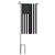 Thin Blue Line Mini Flag with Stand