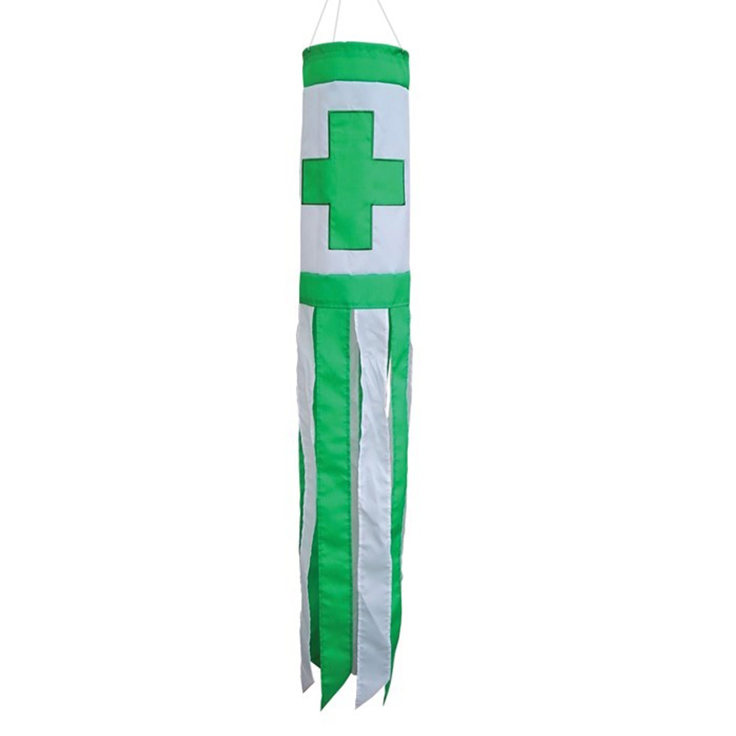 In the Breeze Green Cross Windsock