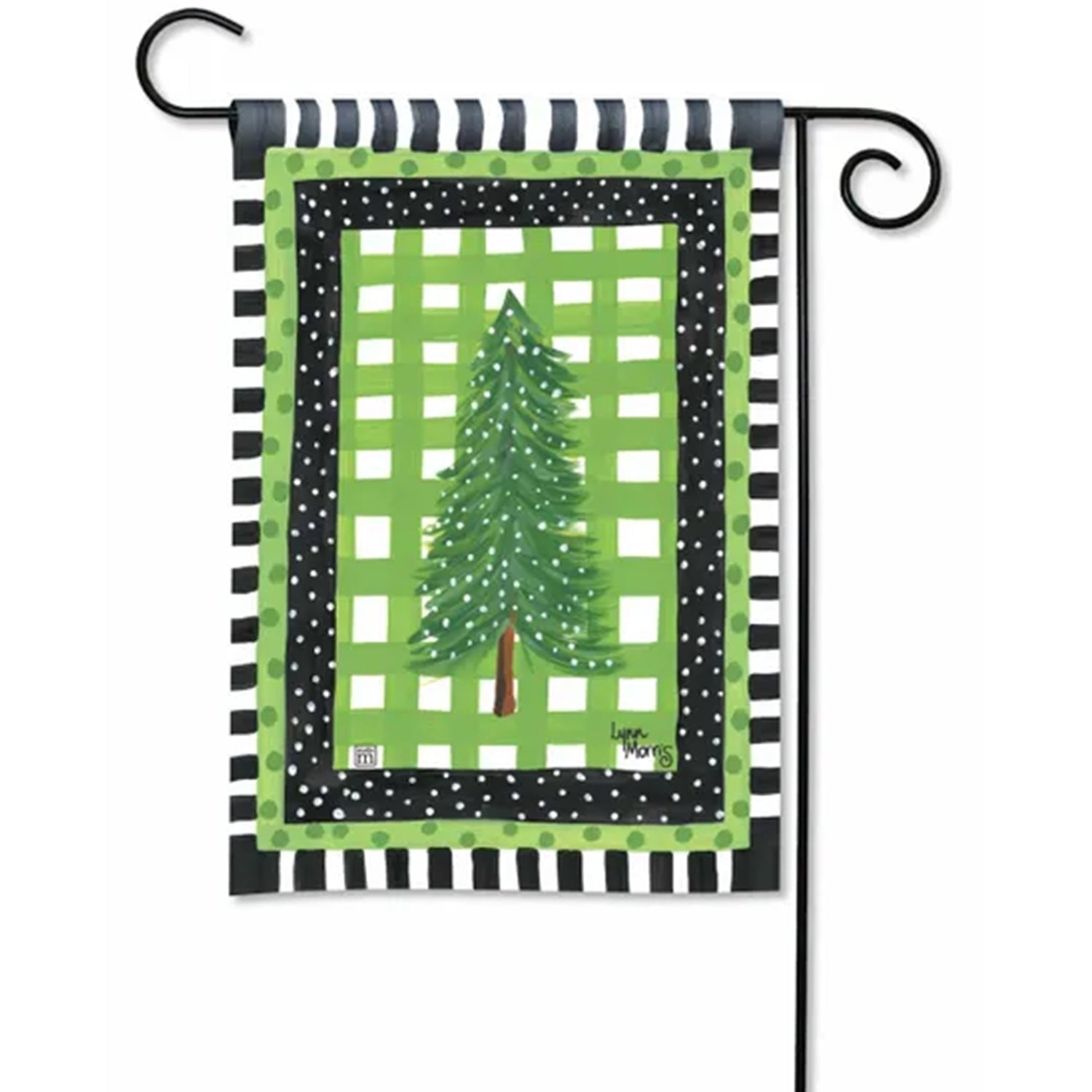 Snowy Pines Garden Flag