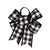 Evergreen Perfectly Paired - Buffalo Plaid Door Tag Bow