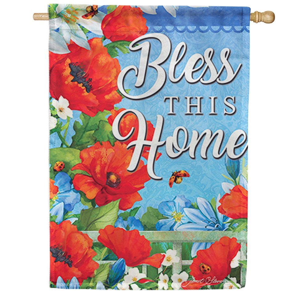 Colorful Garden Double Sided House Flag