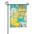 Squeeze the Day Mason Jay Suede Double Sided Garden Flag