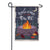 Fall Fire Pit Burlap Garden Flag